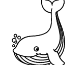 Desenho Pequena baleia pintado por karine