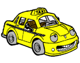 Desenho Herbie Taxista pintado por Caio Lucas
