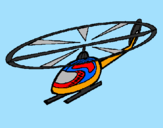 Desenho Helicóptero pintado por thigo