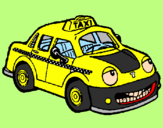 Desenho Herbie Taxista pintado por Juliana