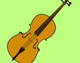 Desenho Violino pintado por Marianny