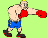 Desenho Boxeador pintado por nokawt do edu bastos