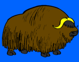 Desenho Bisonte  pintado por jose