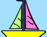 Desenho Barco veleiro pintado por LORENZO