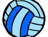 Desenho Bola de voleibol pintado por Kat