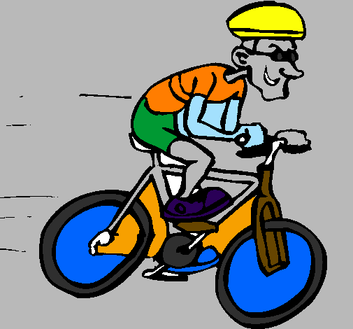 Desenho Ciclismo pintado por bike