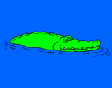 Desenho Crocodilo 2 pintado por milly