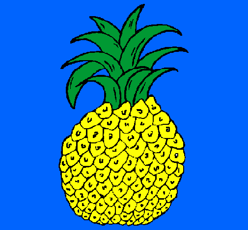 Desenho Ananás pintado por ananá naturalissimo!