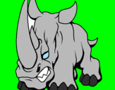 Desenho Rinoceronte II pintado por EL pika