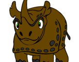 Desenho Rinoceronte pintado por  breno