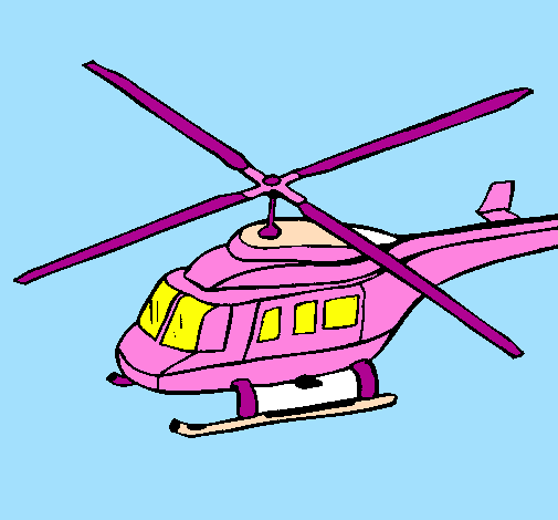 Desenho Helicoptero  pintado por malu
