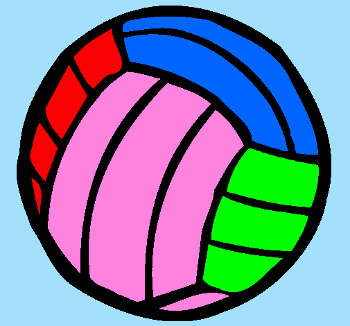 Desenho Bola de voleibol pintado por larissa
