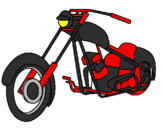Desenho Moto pintado por moto