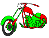 Desenho Moto pintado por lucas verone
