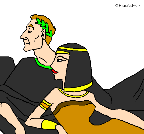 Desenho César e Cleopatra pintado por CLEOPATRA