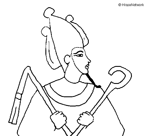 Desenho Osiris pintado por Michelle