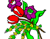 Desenho Ramo de flores pintado por edineia v.m