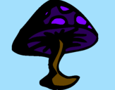 Desenho cogumelo venenoso pintado por joao
