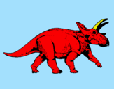 Desenho Tricerátopo pintado por CORITOSSAURO