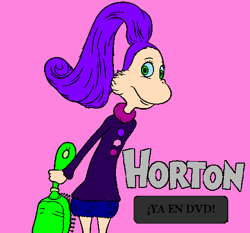Desenho Horton - Sally O'Maley pintado por theodora 