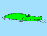 Desenho Crocodilo 2 pintado por edeuarda