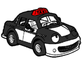 Desenho Herbie Taxista pintado por filho