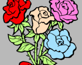 Desenho Ramo de rosas pintado por Glaucia*