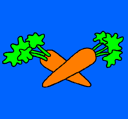 Desenho Cenoura pintado por ivo