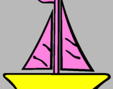 Desenho Barco veleiro pintado por ines29GFVBFBDBVG
