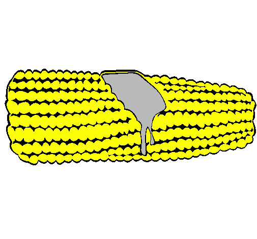 Desenho Espiga de milho  pintado por fernanda