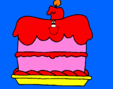 Desenho Bolo de aniversário pintado por jasonjornet