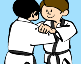 Desenho Judo amistoso pintado por matheus  judo