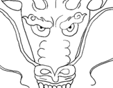 Desenho Cabeça de dragão pintado por raniely [
