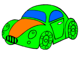 Desenho Carro de brinquedo pintado por carros tunados