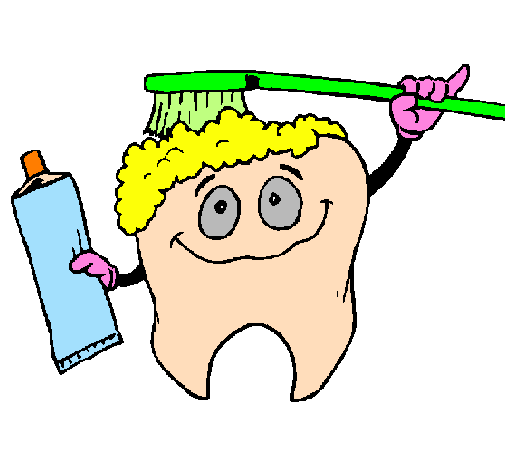 Desenho Dentes a serem limpos  pintado por Dr. Dentuço