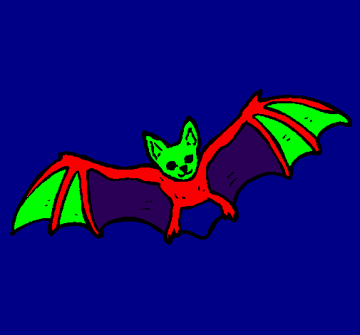 Desenho Morcego a voar pintado por joao pedro