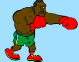 Desenho Boxeador pintado por Tttloko