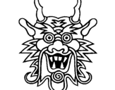 Desenho Cara de dragão pintado por luiz henrique