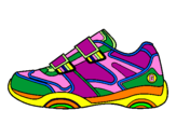 Desenho Sapato de ginástica pintado por claudia