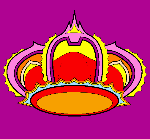 Desenho Corona pintado por ester