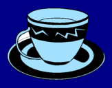 Desenho Taça de café pintado por josiane