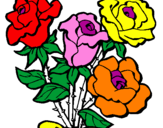 Desenho Ramo de rosas pintado por camila linda e gostosa *