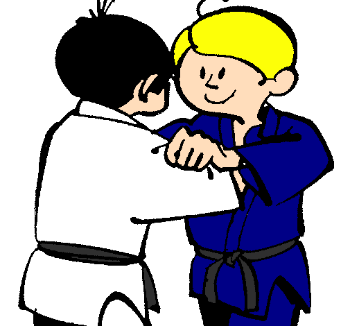 Desenho Judo amistoso pintado por ll