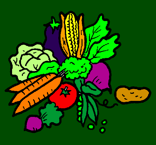 Desenho verduras pintado por lulliyxx