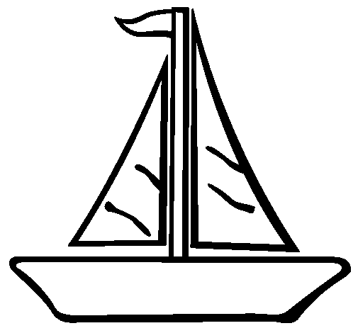 Desenho Barco veleiro pintado por CLEIDY