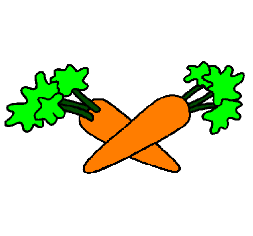 Desenho Cenoura pintado por fernanda