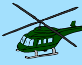 Desenho Helicoptero  pintado por tam