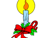 Desenho Vela de natal pintado por leandro policeno