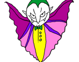 Desenho Vampiro aterrorizador pintado por Rayssa