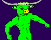 Desenho Cabeça de búfalo pintado por pedro  tur23
